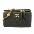 Chanel Black Leather Shoulder Bag (Pre-Owned)