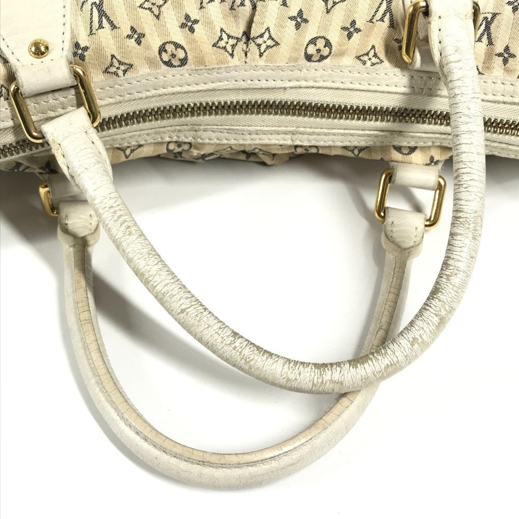 Louis Vuitton Monogram Mini Lin Beige White Monogram Mini Lin Handbag Tote Bag (Pre-Owned)