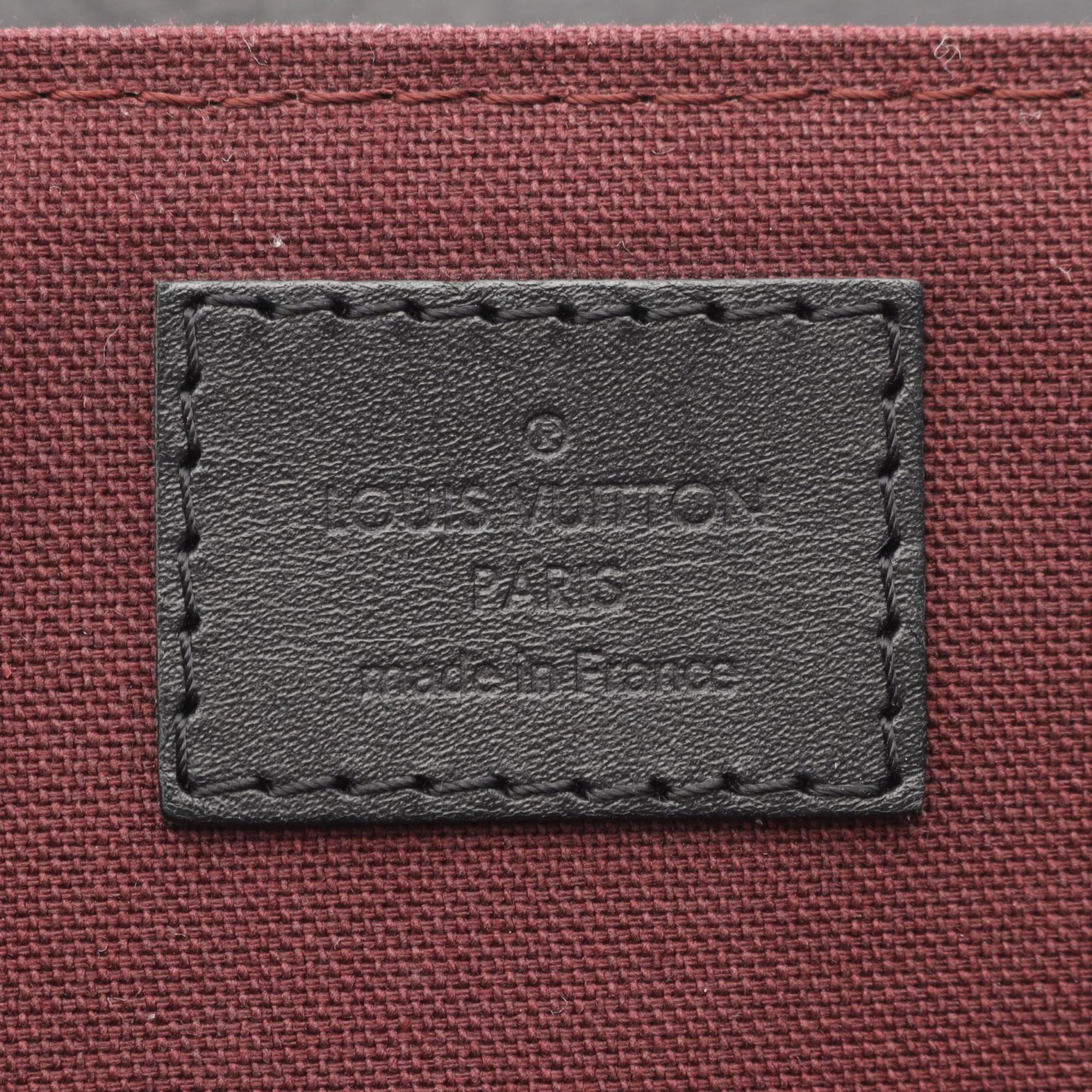 Louis Vuitton Black Brown Monogram Leather Backpack (Pre-Owned)