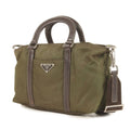 Prada Khaki Nylon Handbag (Pre-Owned)