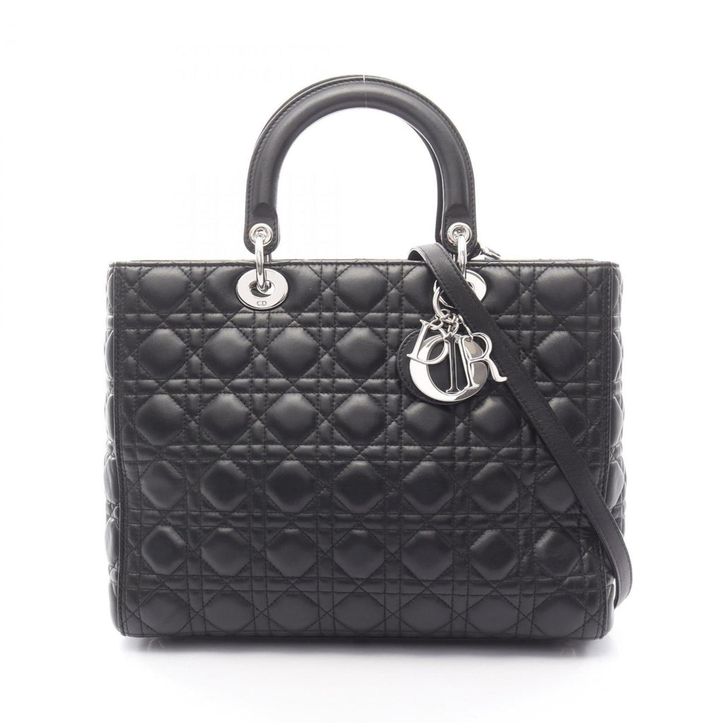 Christian Dior Black Leather Handbag (Pre-Owned)