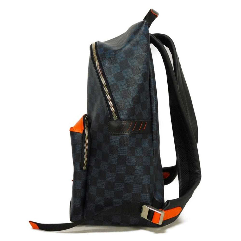 Louis Vuitton Damier Cobalt Navy Orange Damier Canvas Backpack (Pre-Owned)
