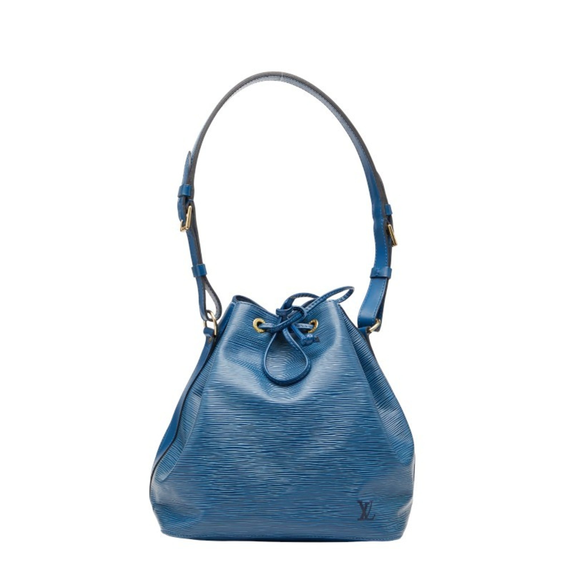 Louis Vuitton Toledo Blue Leather Handbag Shoulder Bag (Pre-Owned)