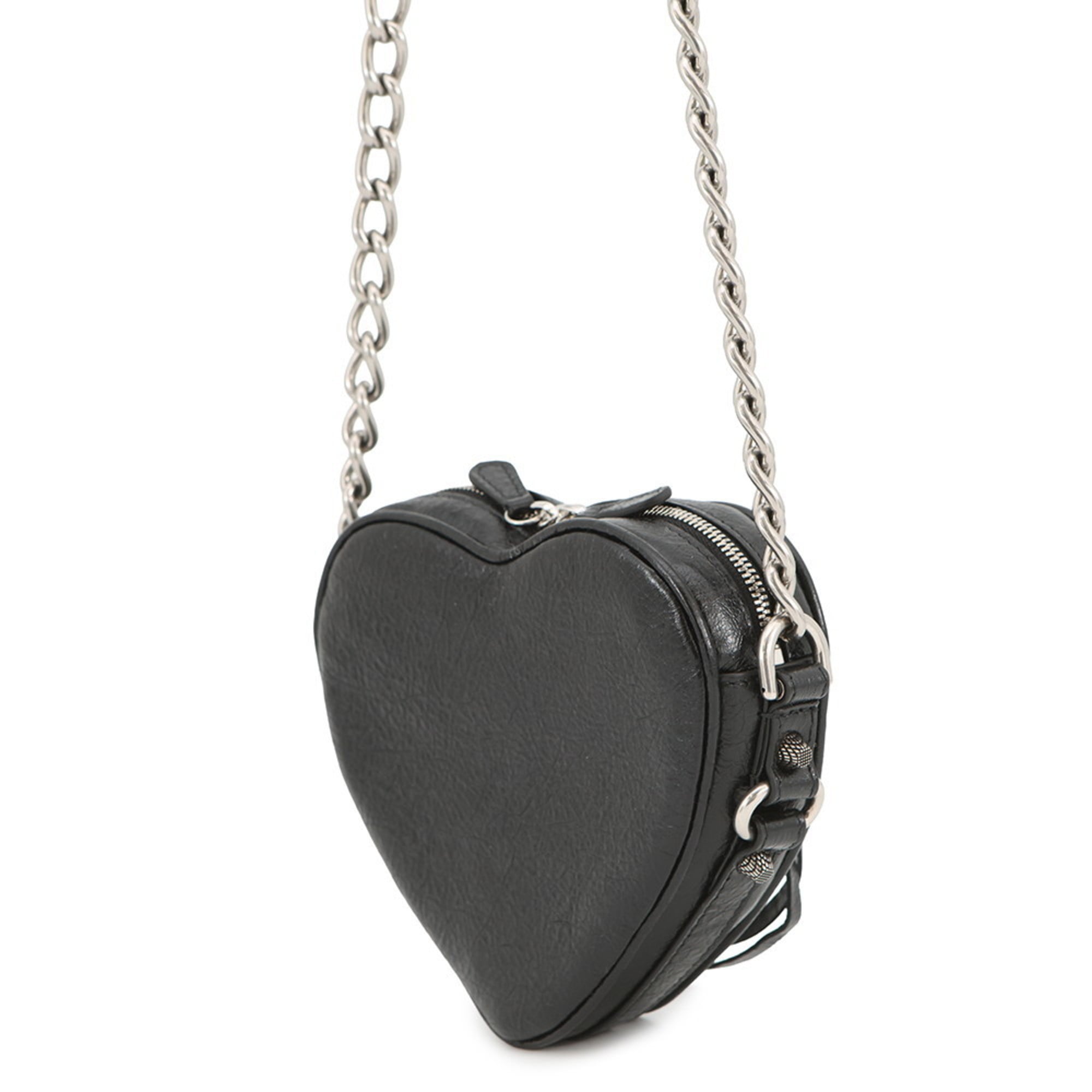 Balenciaga Black Leather Shoulder Bag (Pre-Owned)