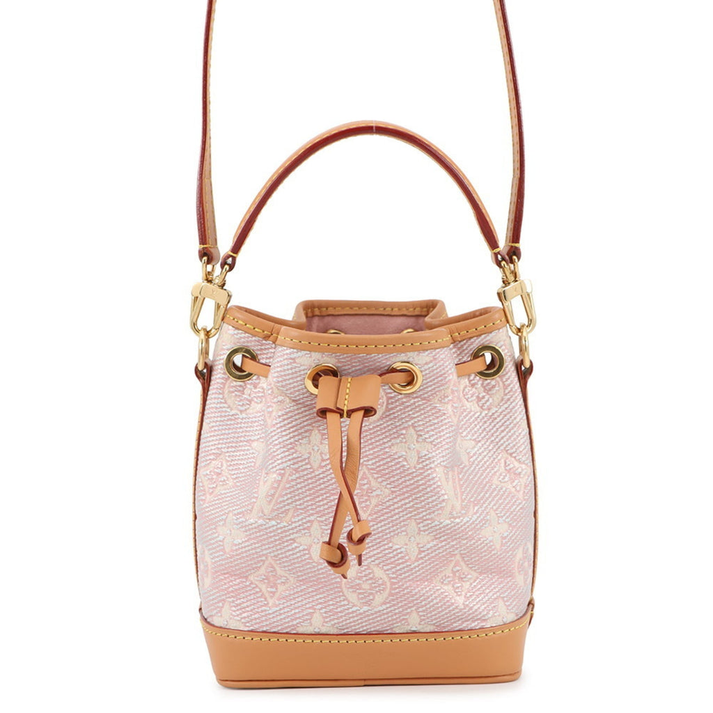 Louis Vuitton Monogram Pink Jacquard Handbag Shoulder Bag (Pre-Owned)