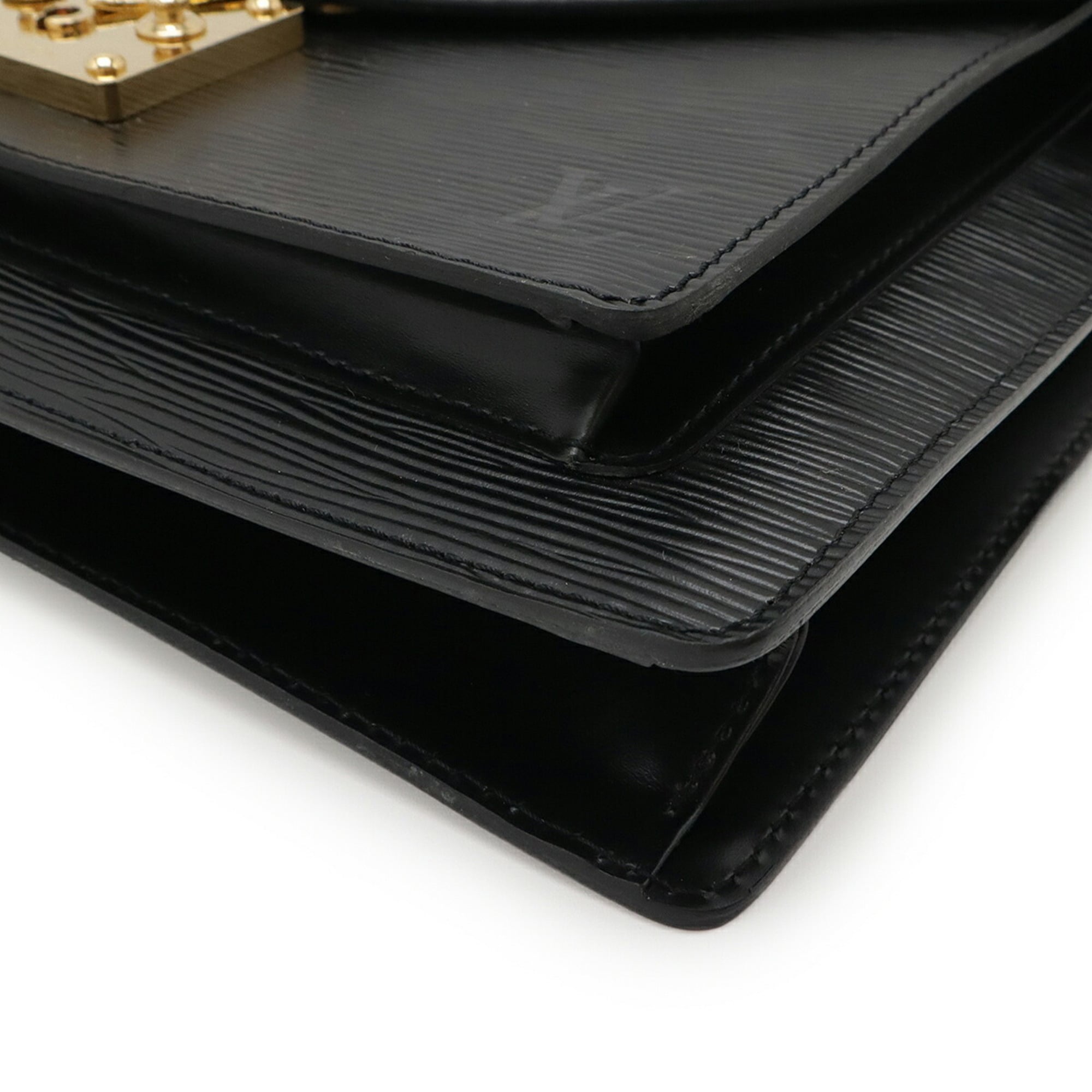 Louis Vuitton Epi Black Noir Epi Leather Handbag (Pre-Owned)