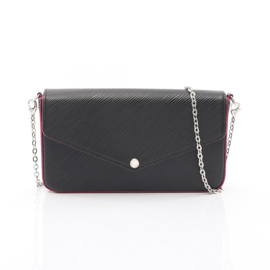 Louis Vuitton Black Hot Pink Noir Pink Leather Shoulder Bag (Pre-Owned)