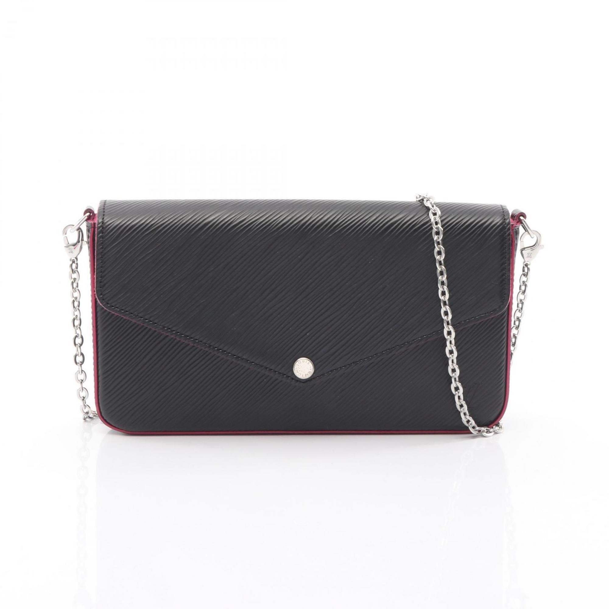 Louis Vuitton Black Hot Pink Noir Pink Leather Shoulder Bag (Pre-Owned)