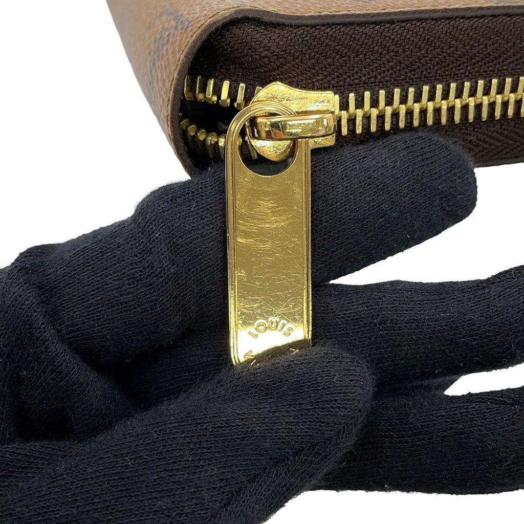 Louis Vuitton Monogram Reverse Black Noir Monogram Reverse Long Wallet (Bi-Fold) (Pre-Owned)