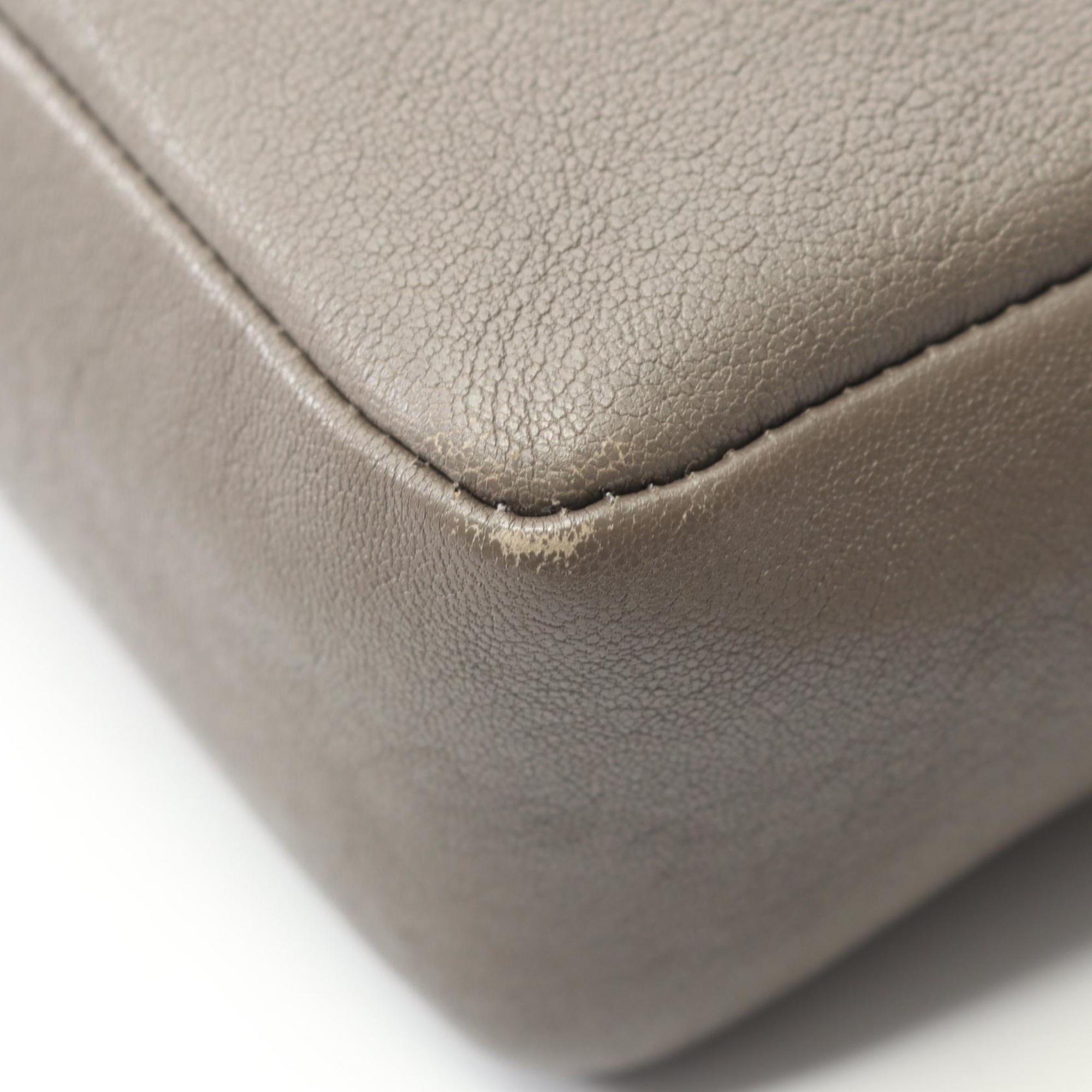 Yves Saint Laurent Beige Leather Shoulder Bag (Pre-Owned)
