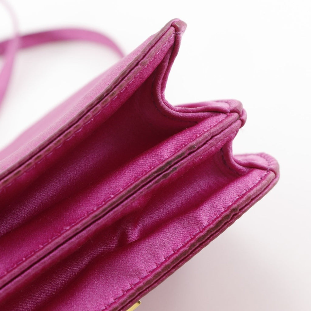 Hermes Constance Pink Silk Shoulder Bag (Pre-Owned)