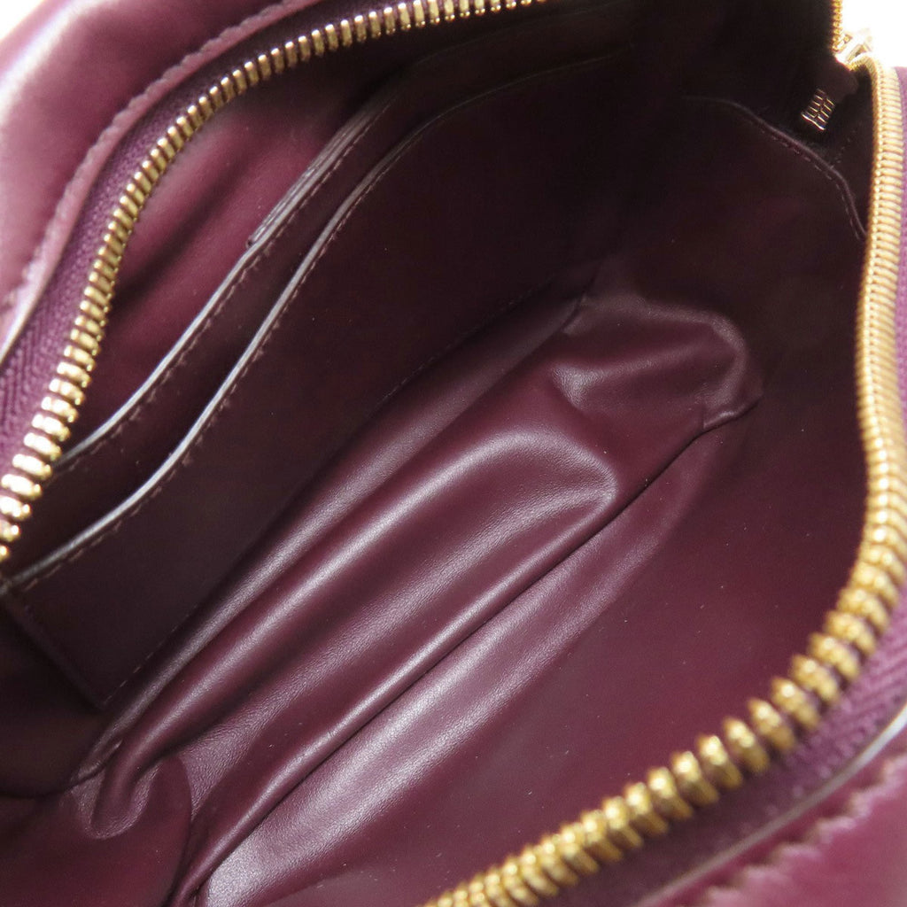 Salvatore Ferragamo Bordeaux Leather Shoulder Bag (Pre-Owned)