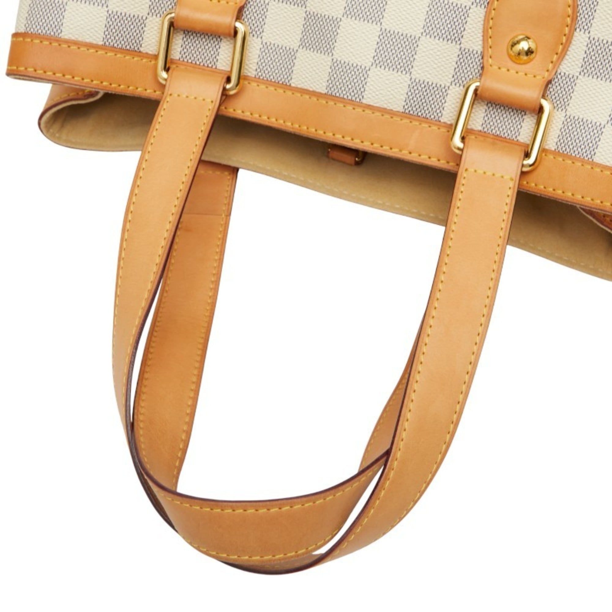 Louis Vuitton White Pvc Leather Handbag (Pre-Owned)