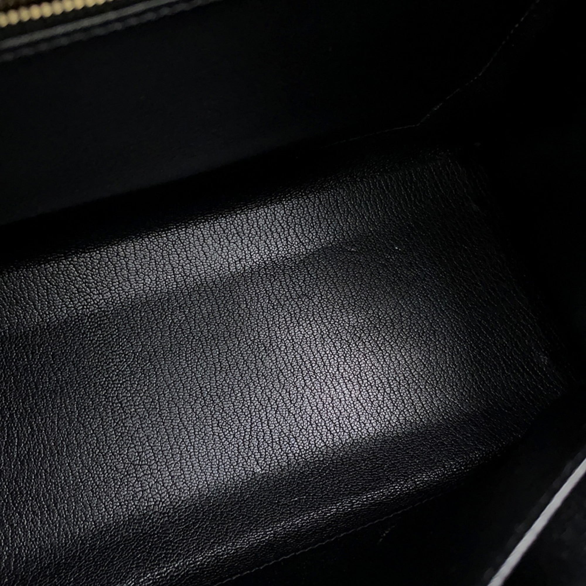 Hermes Kelly Black Box Calf Leather Handbag (Pre-Owned)