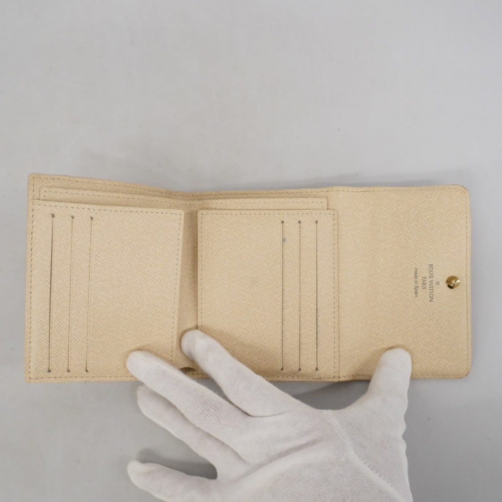 Louis Vuitton White Wallet (Tri-Fold) (Pre-Owned)