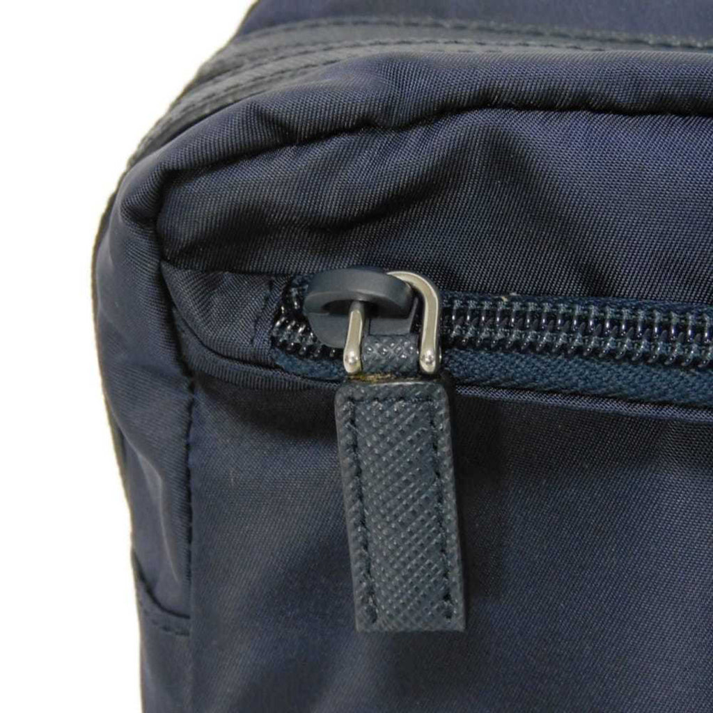 Prada Blue Nylon Clutch Bag Pouch (Pre-Owned)