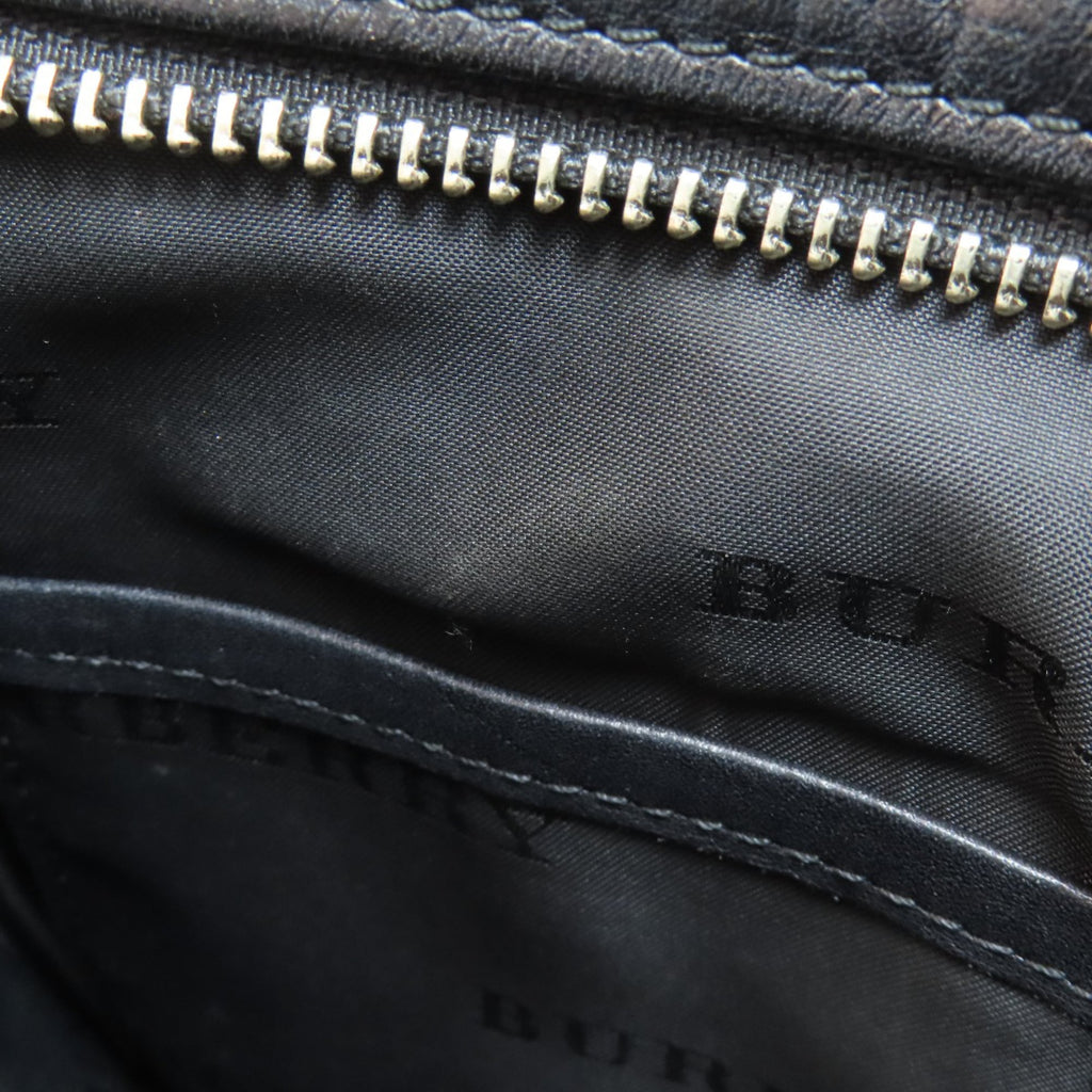 Burberry Black Leather Shoulder Bag (Pre-Owned)