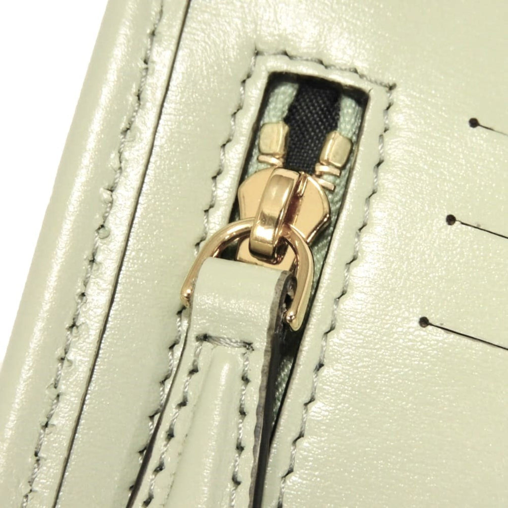 Fendi Light Green Leather Phone Wallet (Pre-Owned)