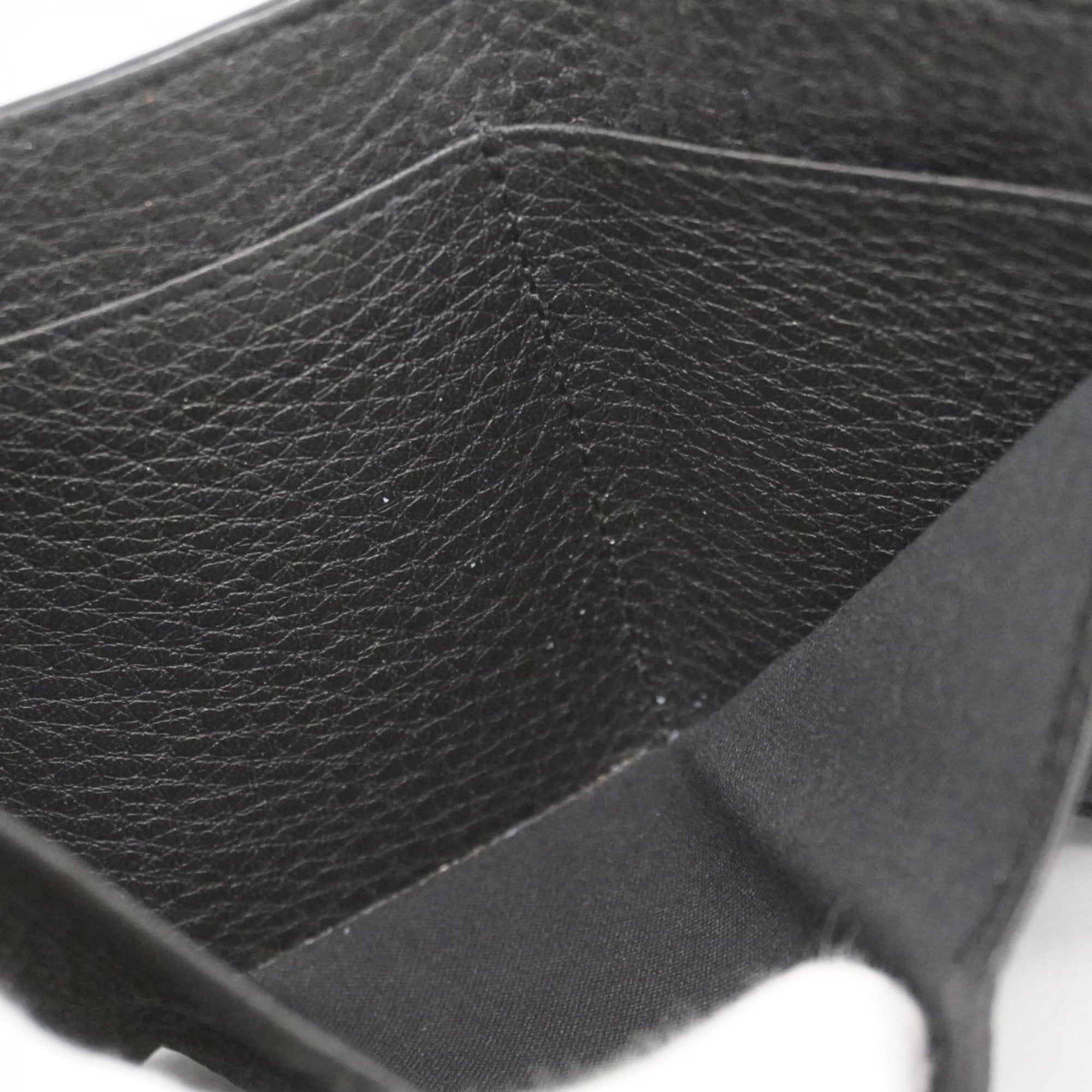 Fendi Black Leather Wallet (Tri-Fold) (Pre-Owned)