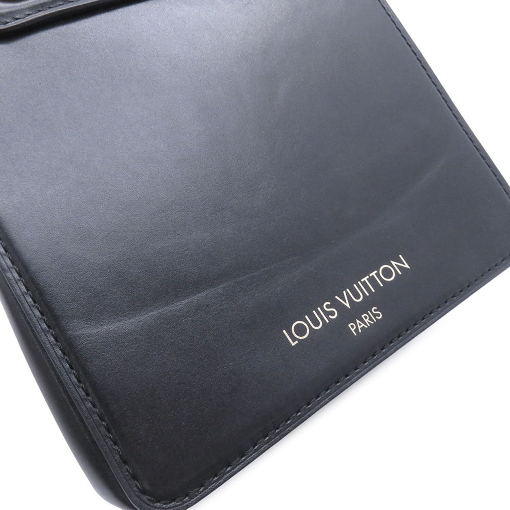 Louis Vuitton Black Noir Leather Handbag Shoulder Bag (Pre-Owned)