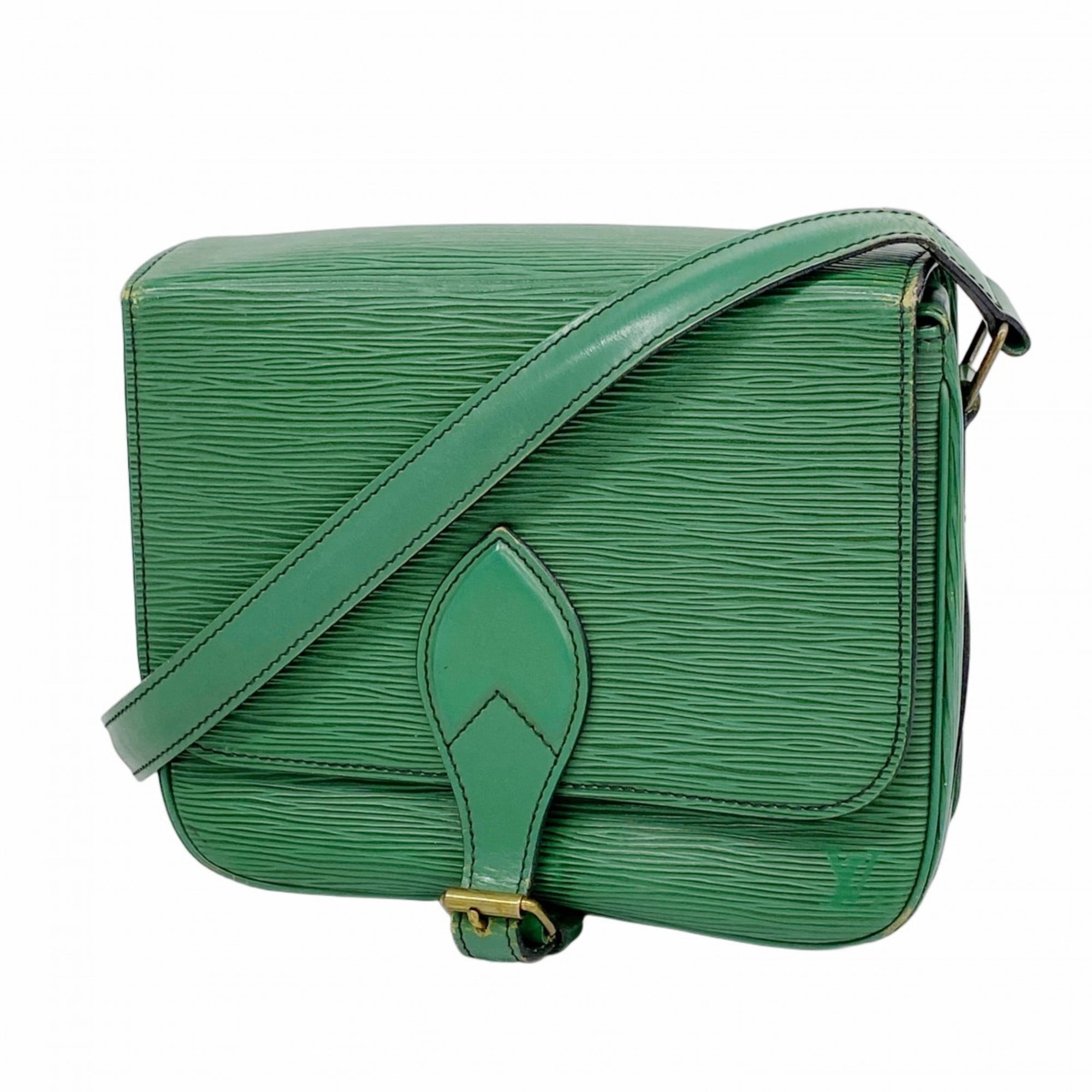 Louis Vuitton Borneo Green Shoulder Bag (Pre-Owned)