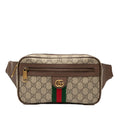 Gucci Beige Brown Pvc Leather Sling Bag (Pre-Owned)