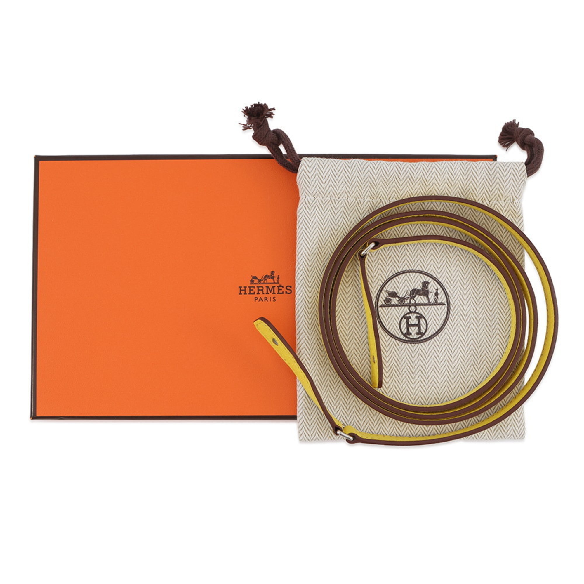 Hermes Kelly Lime Chevre Myzore Leather Chain/Shoulder Wallet (Pre-Owned)