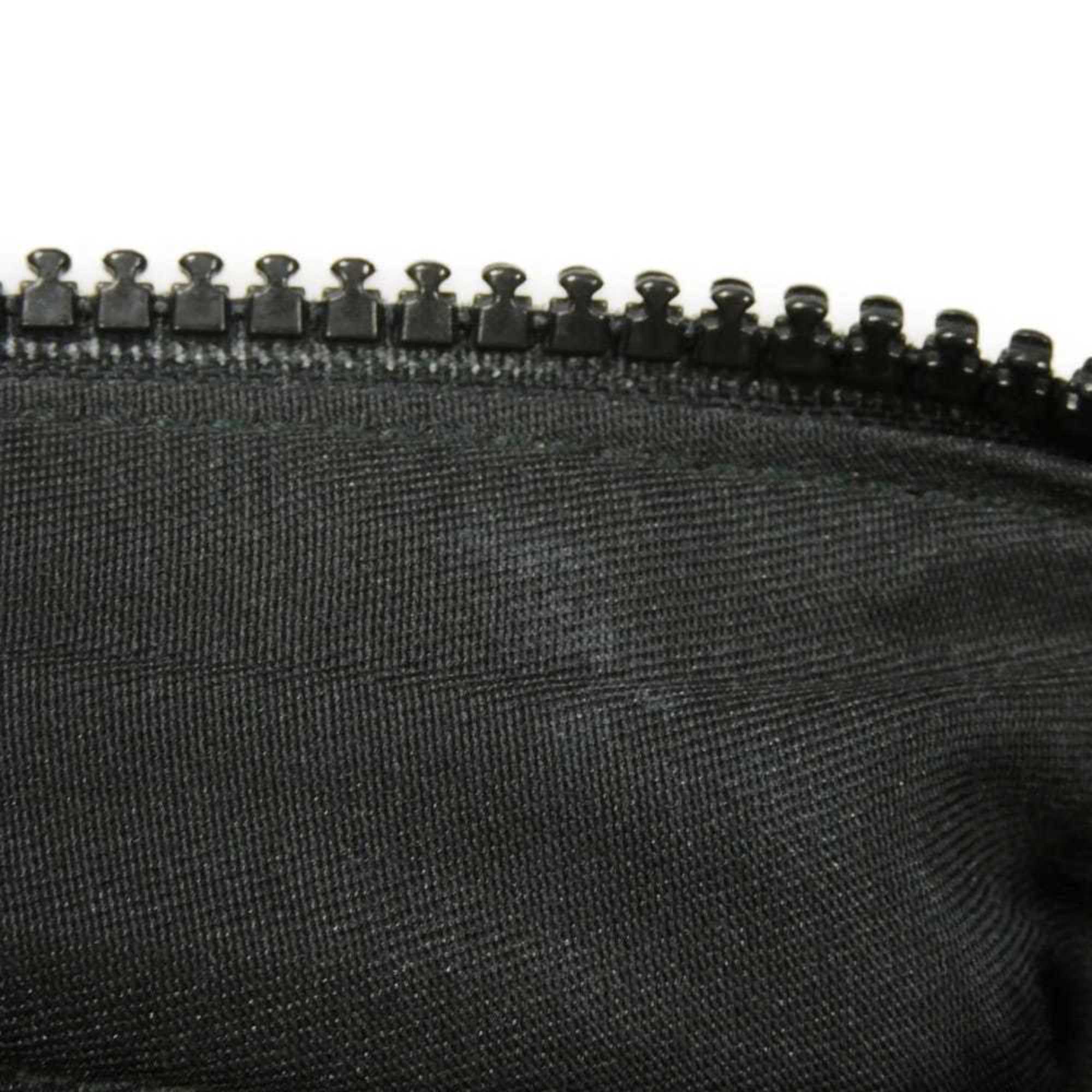 Gucci Black Nylon Gg Canvas Leather Messenger Bag Shoulder Bag (Pre-Owned)