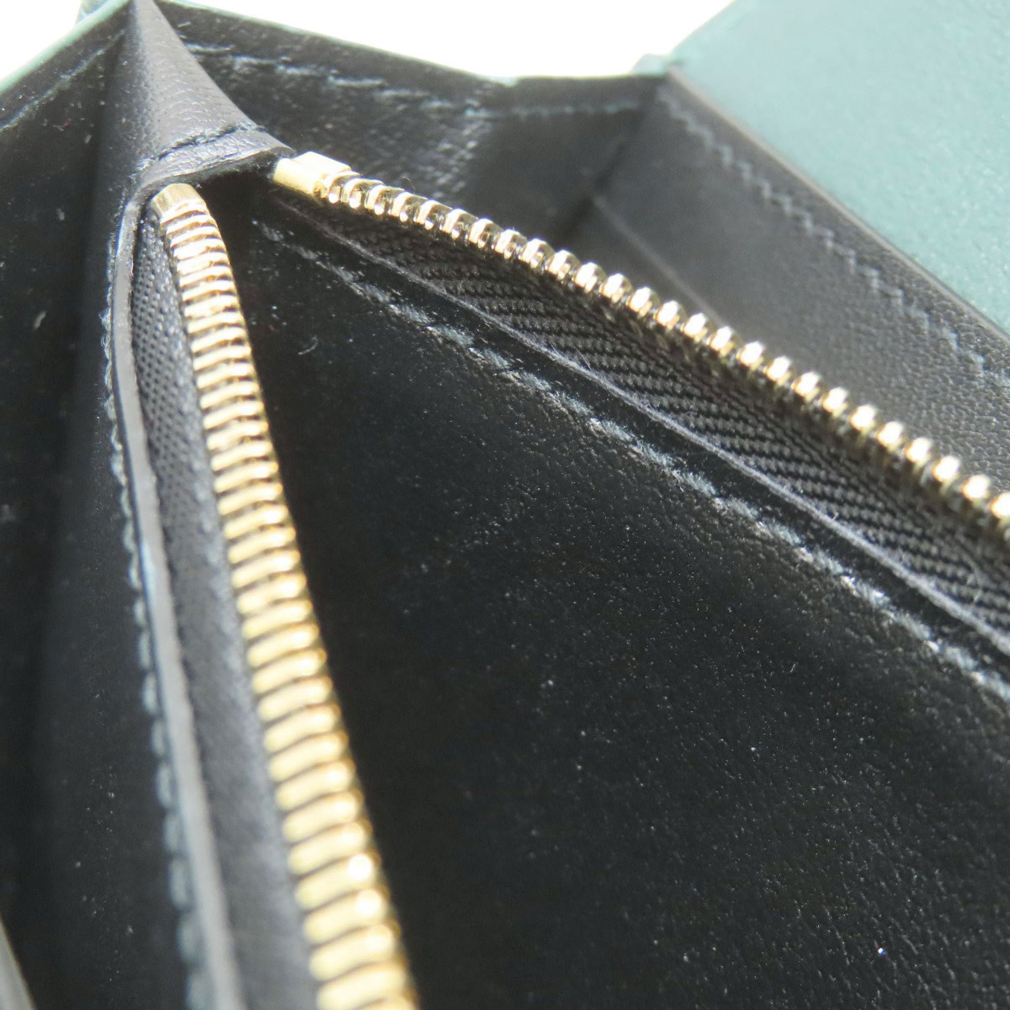 Cartier Green Leather Long Wallet (Bi-Fold) (Pre-Owned)