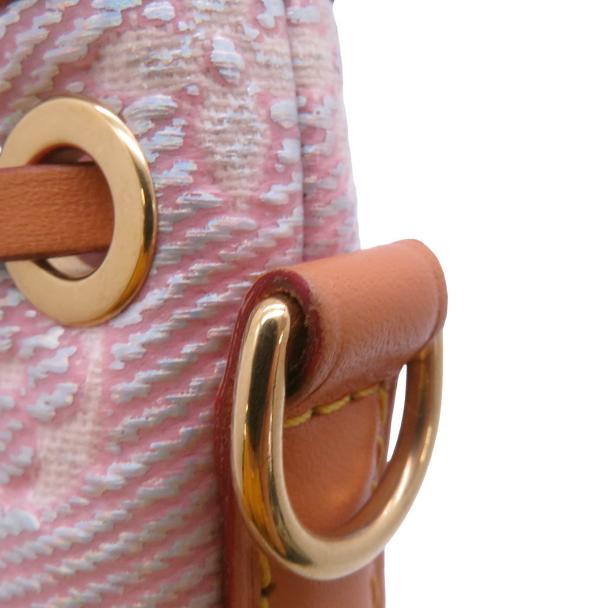 Louis Vuitton Monogram Pink Jacquard Handbag Shoulder Bag (Pre-Owned)