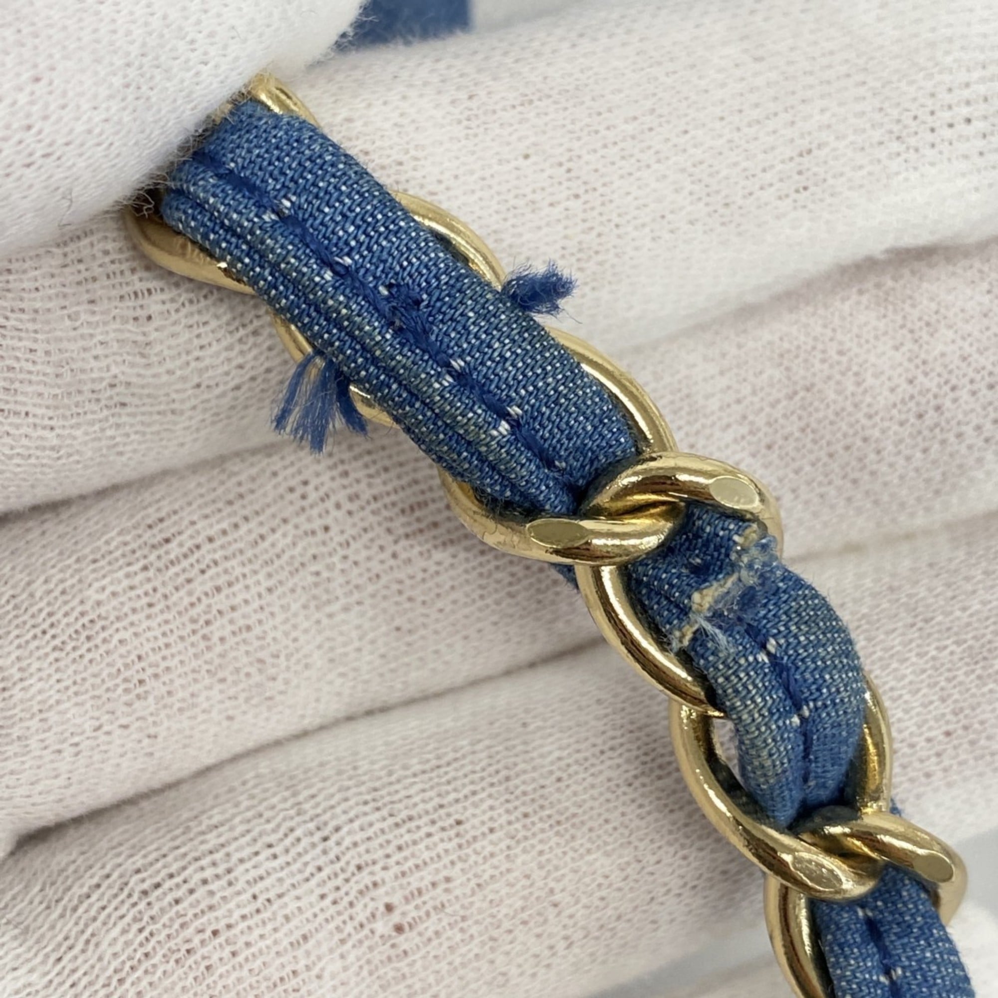 Chanel Blue Denim Shoulder Bag (Pre-Owned)