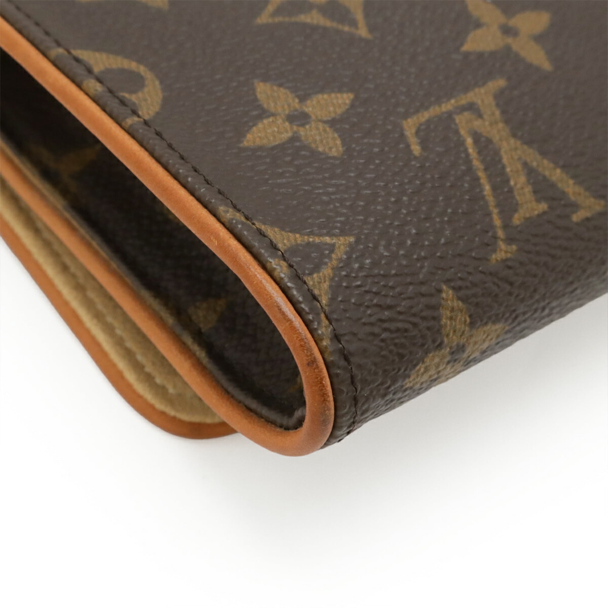 Louis Vuitton Monogram Brown Monogram Clutch Bag Pochette Shoulder Bag (Pre-Owned)