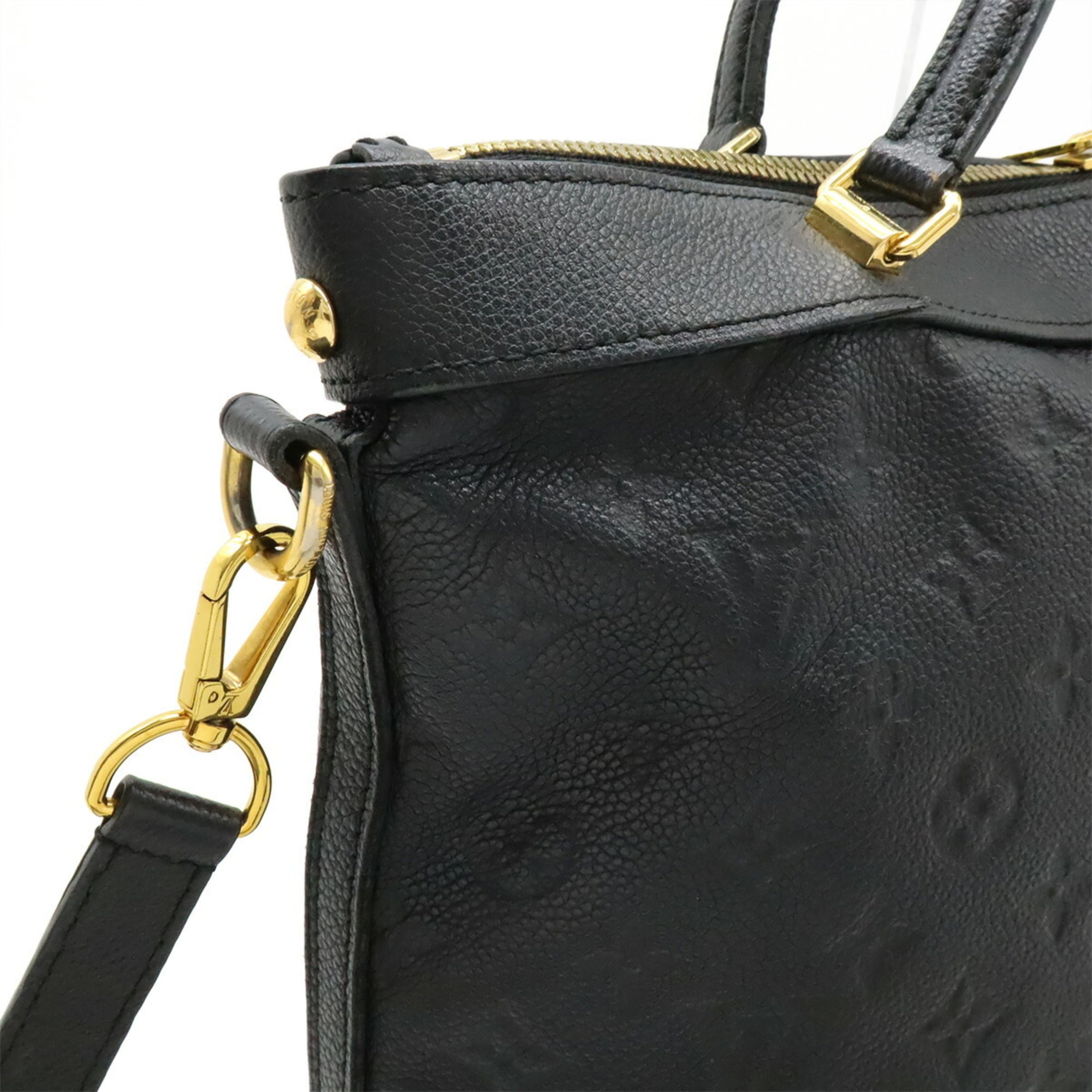 Louis Vuitton Black Noir Monogram Empreinte Handbag Shoulder Bag Tote Bag (Pre-Owned)