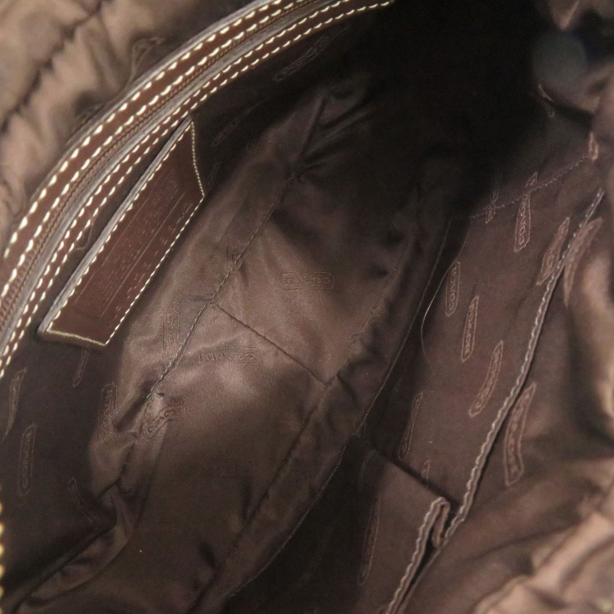 Coach Brown Leather Shoulder Bag (Pre-Owned)