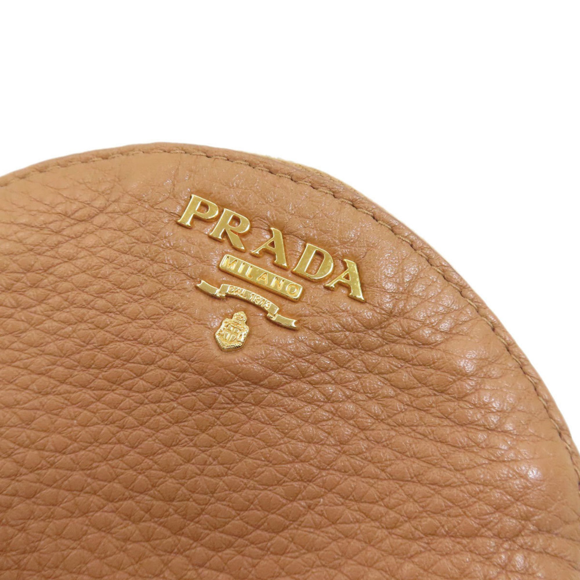 Prada Brown Leather Pouch (Pre-Owned)