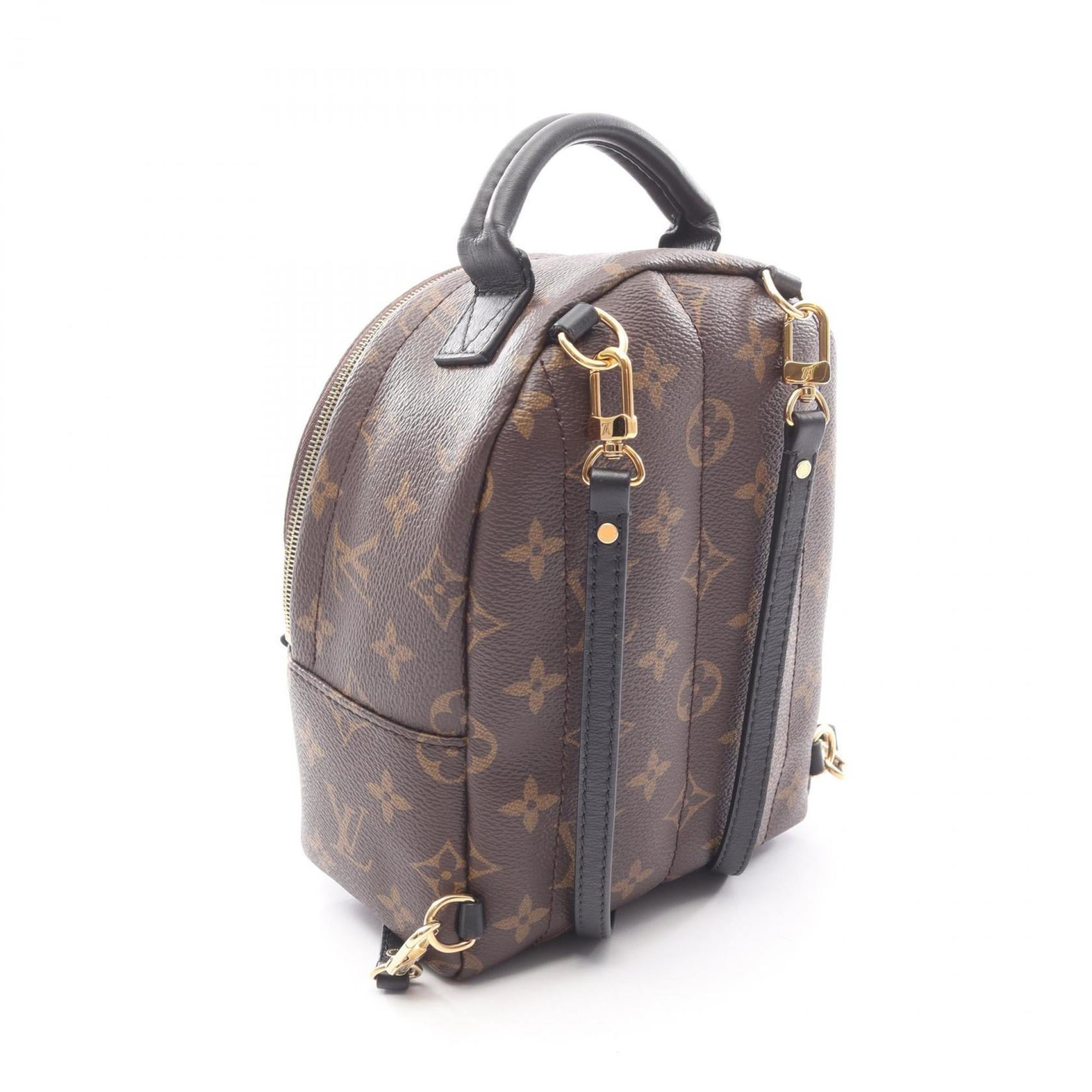 Louis Vuitton Black Brown Monogram Coated Canvas Monogram Pvc Leather Backpack (Pre-Owned)