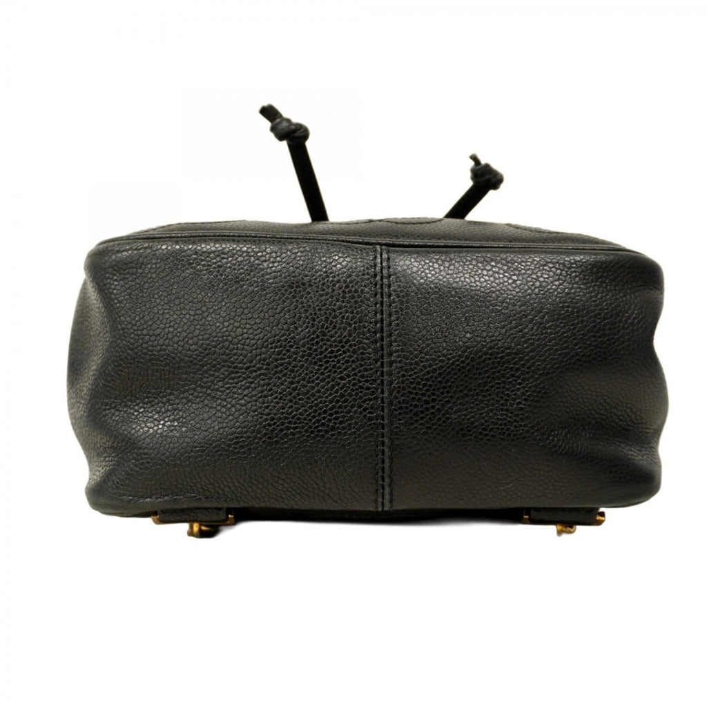 Chanel Black Grained Calfskin Backpack (Pre-Owned)