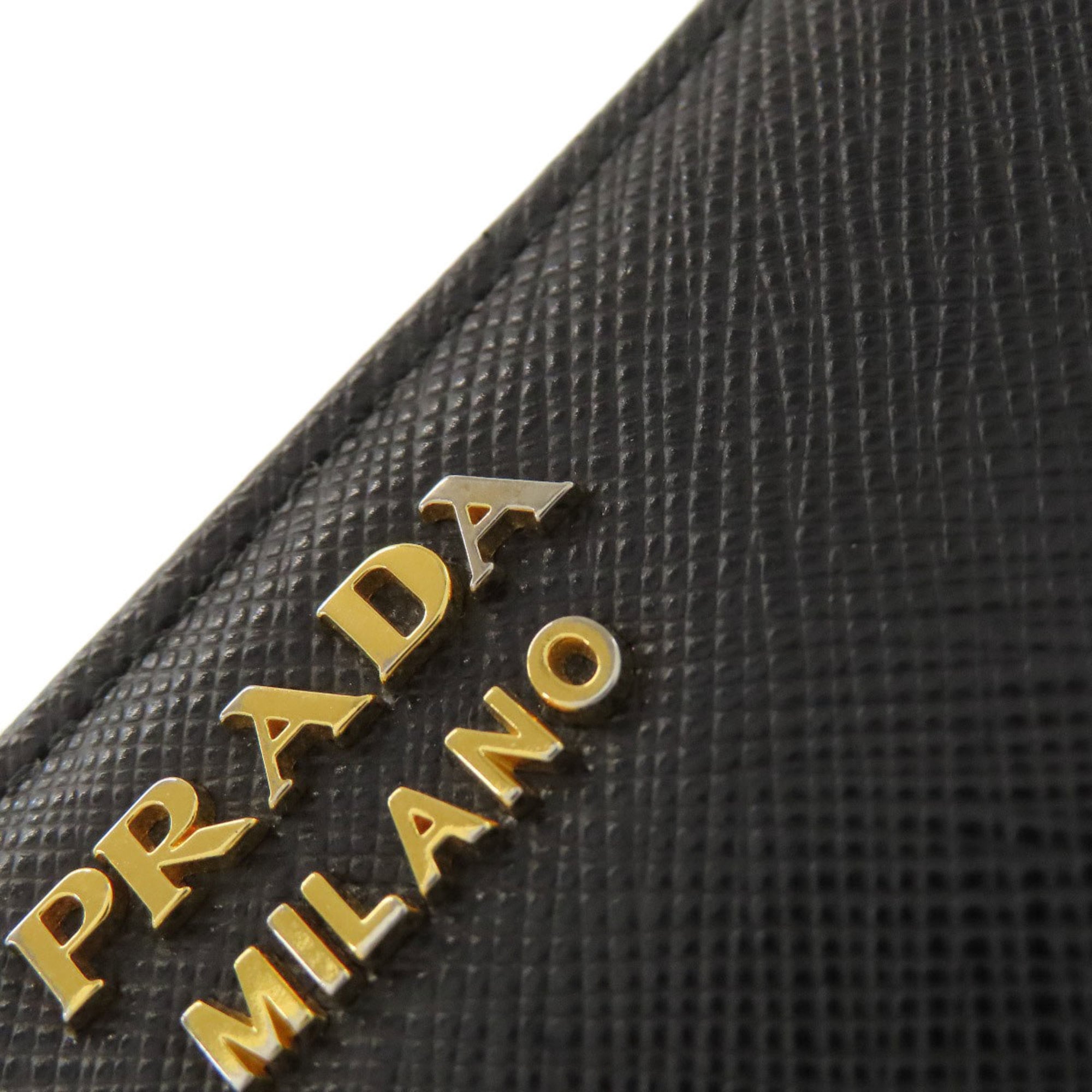 Prada Black Leather Wallet (Bi-Fold) (Pre-Owned)