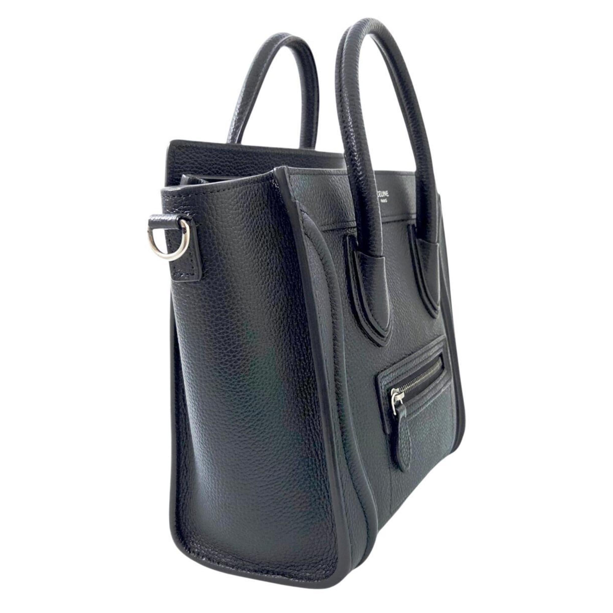 Celine Black Leather Handbag (Pre-Owned)