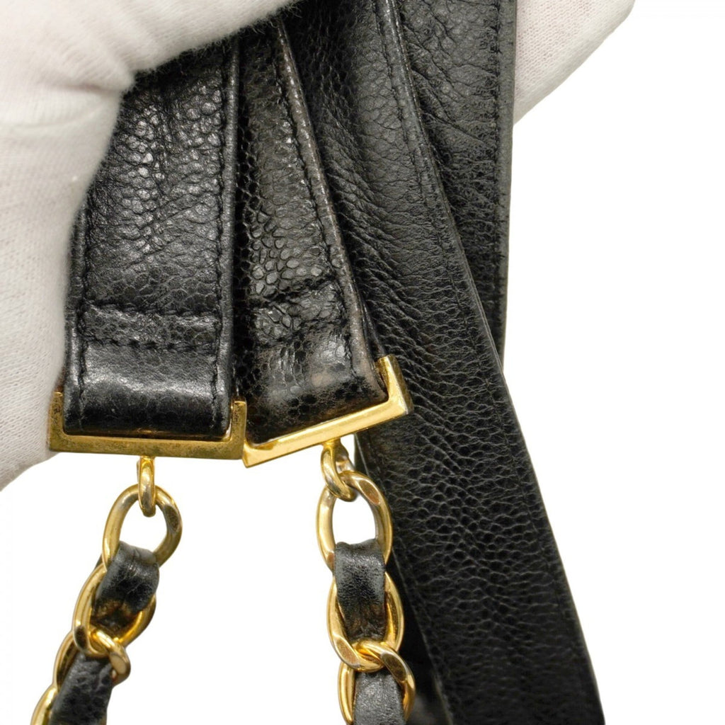 Chanel Black Grained Calfskin Backpack (Pre-Owned)