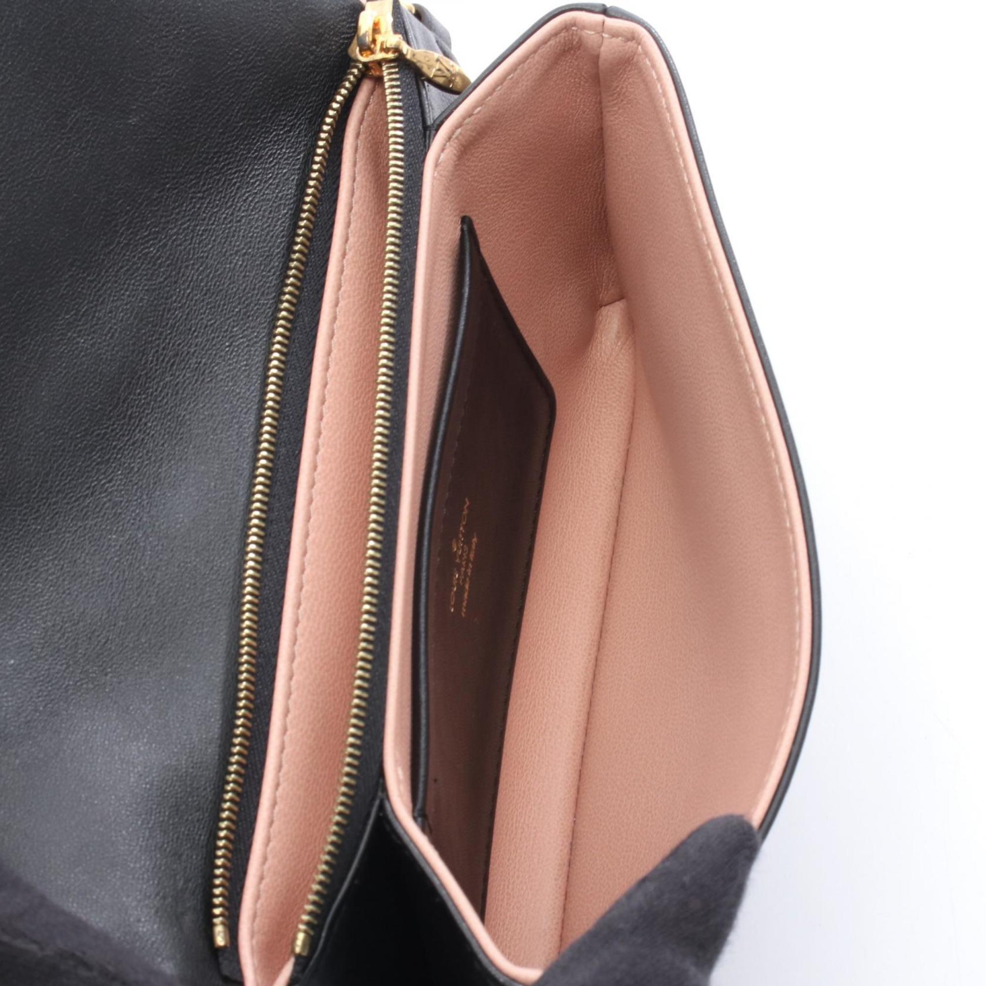 Louis Vuitton Black Noir Leather Shoulder Bag (Pre-Owned)