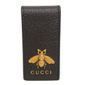 Gucci Gold Black Leather Money Clip (Pre-Owned)