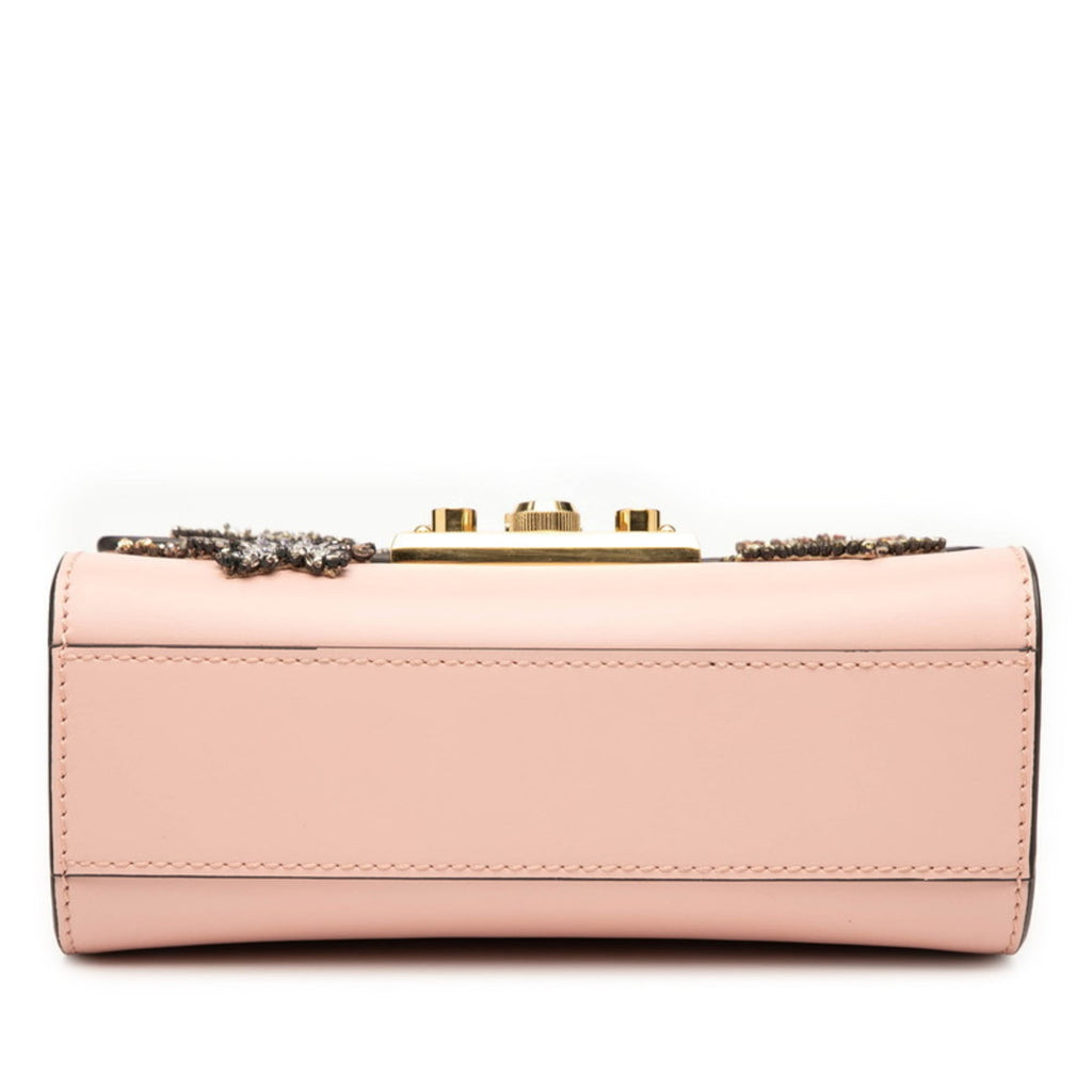 Gucci Pink Leather Shoulder Bag (Pre-Owned)