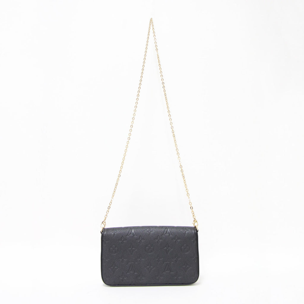 Louis Vuitton Black Monogram Empreinte Pochette Shoulder Bag (Pre-Owned)