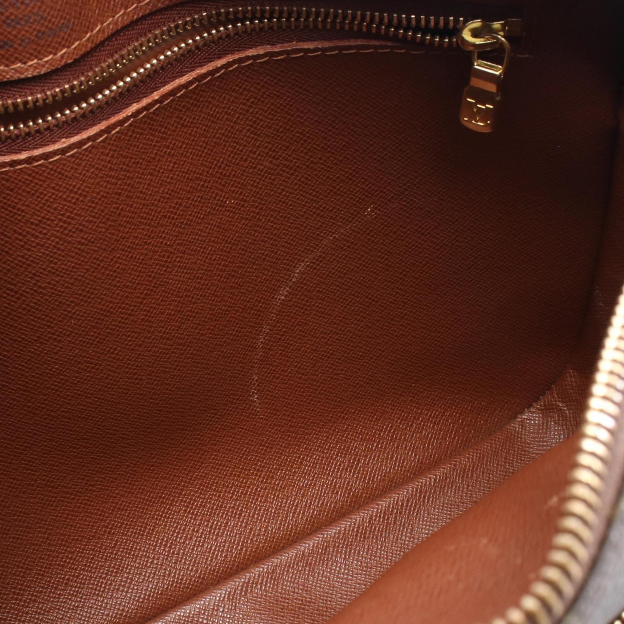 Louis Vuitton Brown Monogram Coated Canvas Leather Shoulder Bag (Pre-Owned)