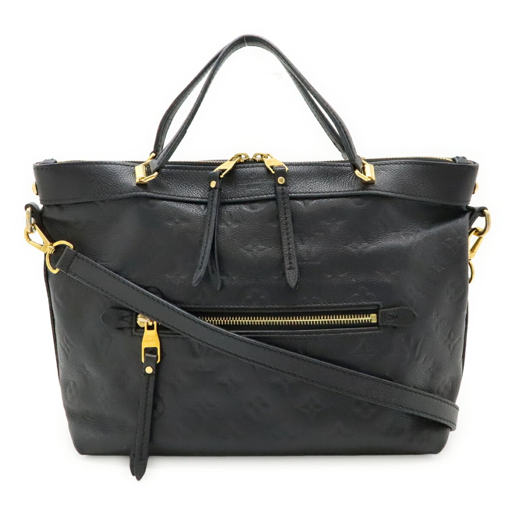 Louis Vuitton Black Noir Monogram Empreinte Handbag Shoulder Bag Tote Bag (Pre-Owned)