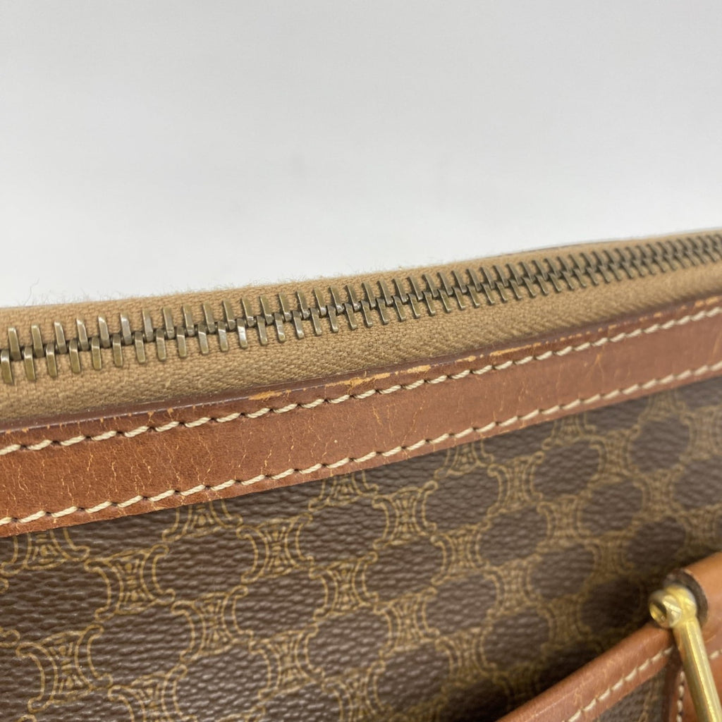 Celine Brown Pvc Handbag (Pre-Owned)