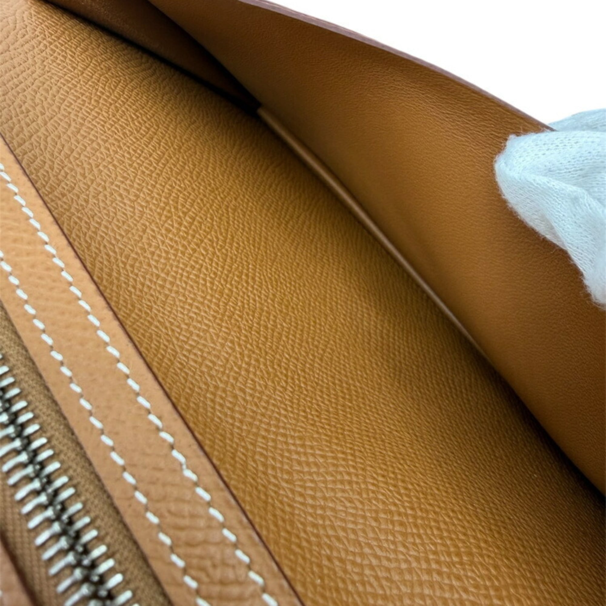 Hermes Gold Epsom Leather Long Wallet (Bi-Fold) (Pre-Owned)