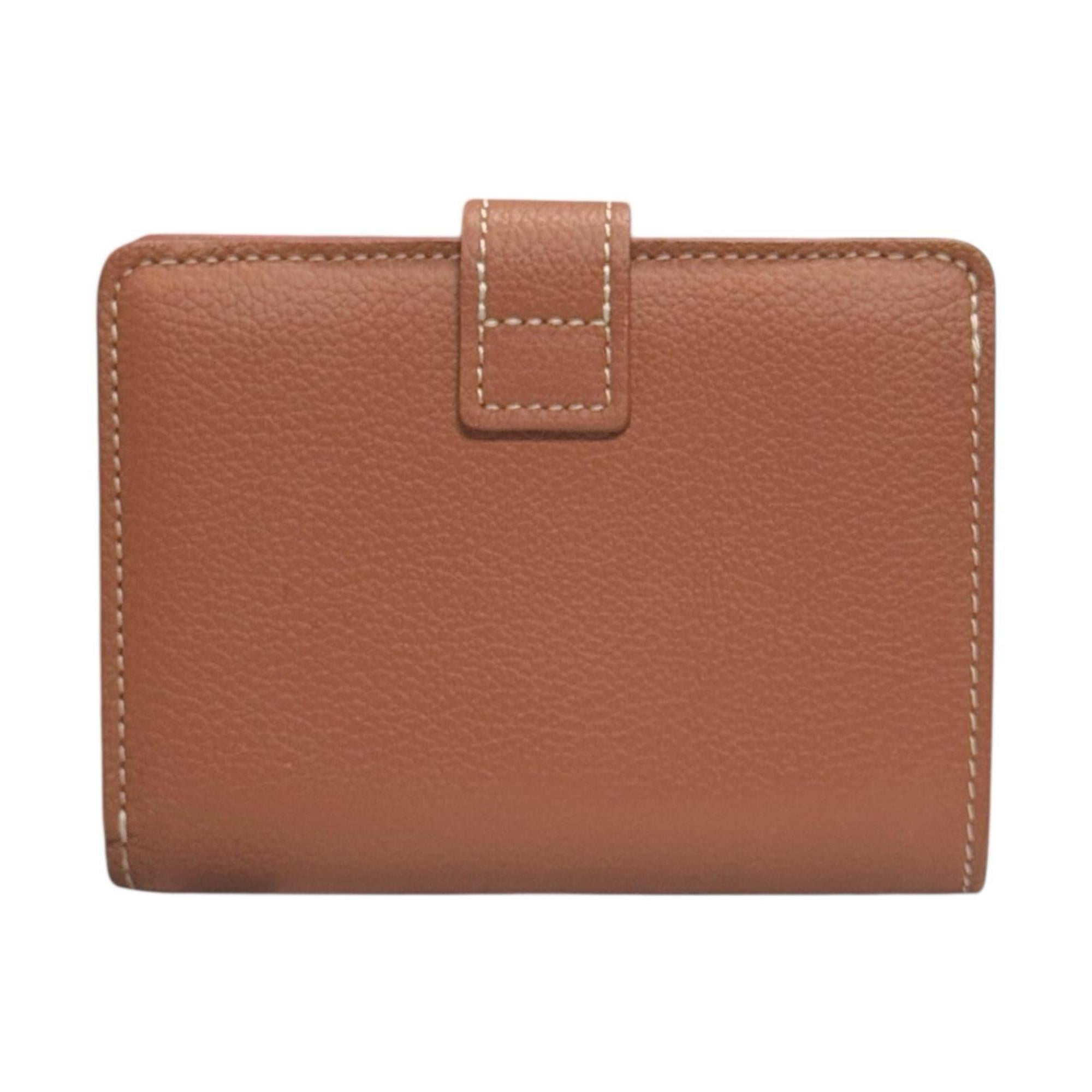 Louis Vuitton Brown Cognac Leather Wallet (Bi-Fold) (Pre-Owned)