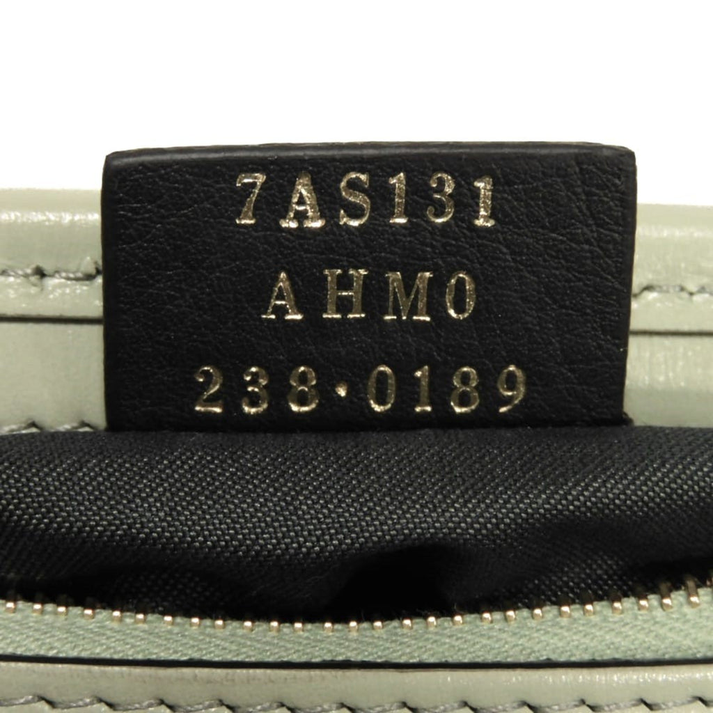 Fendi Light Green Leather Phone Wallet (Pre-Owned)
